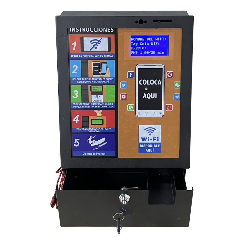 Wall Mounted Coin Operated Charging Mobile Phone Machine Vending