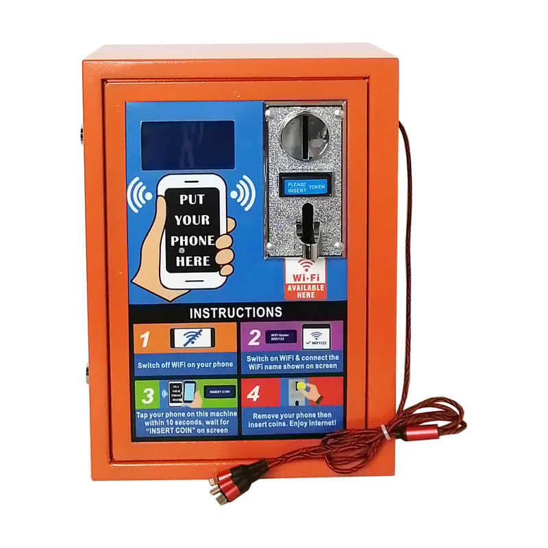 2023 Coin Operated Vendo Machine Self-service WiFi Vending Machine Add Charging Cable Distributeur Automatique Hotspot