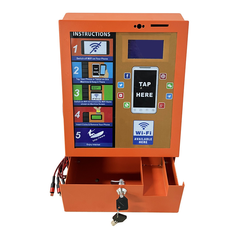 Hot Business Ideas Digital Vending Coin Mechanism Cell Phone Charger Vending Machine