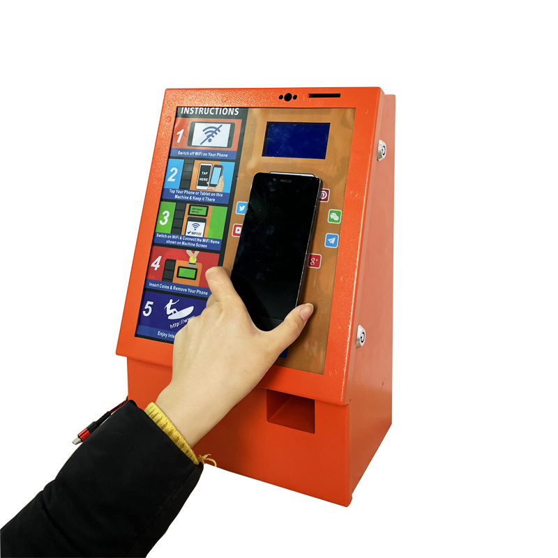 Self Service Payment Kiosk Mobile Cell Phone Charging WiFi Vending Machine