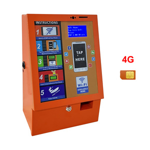 2023 New Product Outdoor Iron Case 4G Distributeur Automatique Wall Mount Coin WiFi Hotspot Vending Machines