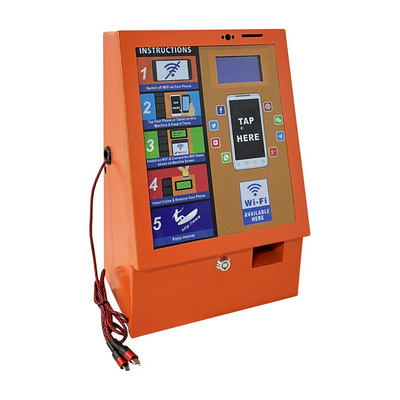 Coin Operated Smart Cell Mobile Phone Charging Function Tap WiFi Vending Kiosk Machines