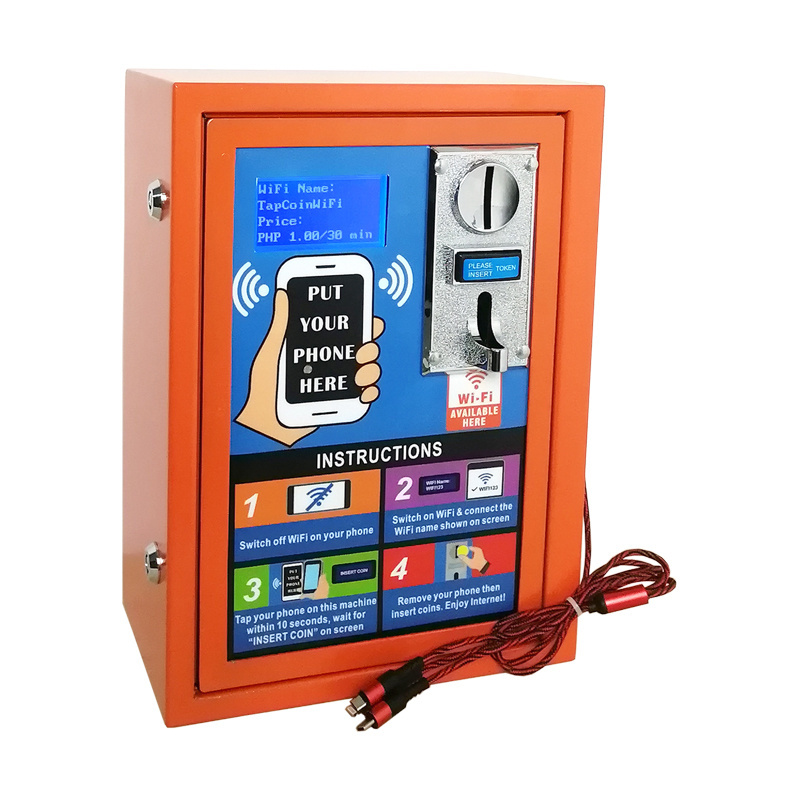 New Product Idea 2021 Steel Plate Vandal-Proof Coin-Operated WiFi Hotspot Cheap Vending Machine