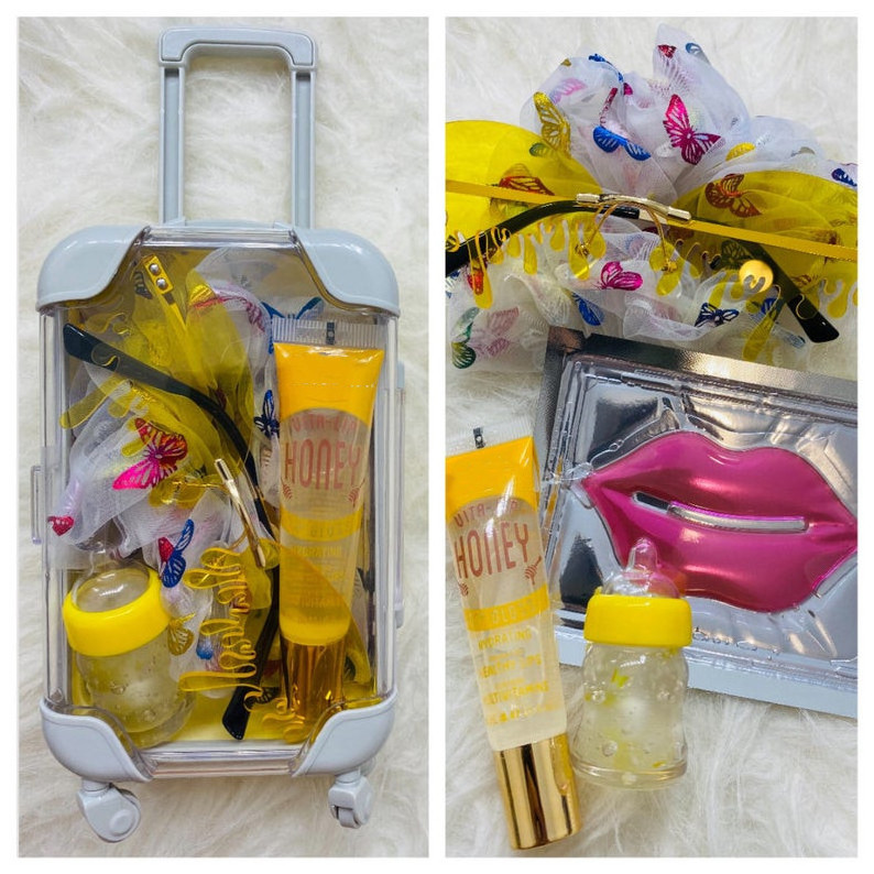 Mini suitcase for lipgloss Sunglasses Make Up Lipgloss Private Label Sun Glasses Base Lipstick Oil Vendor Vegan Lip Gloss