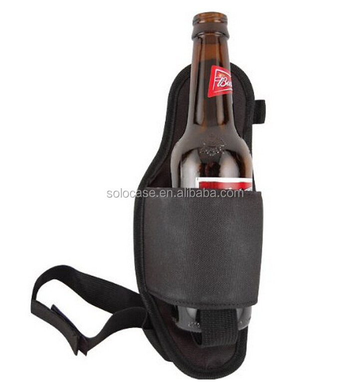 Holster Genuine Leather Beer Holster with Metal Belt clip