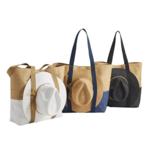 Large canvas tote Bags with side straps to Carry mat and Wet Towels