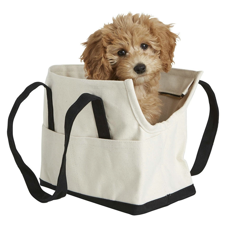 18oz double layer cotton duck canvas pet tote bag