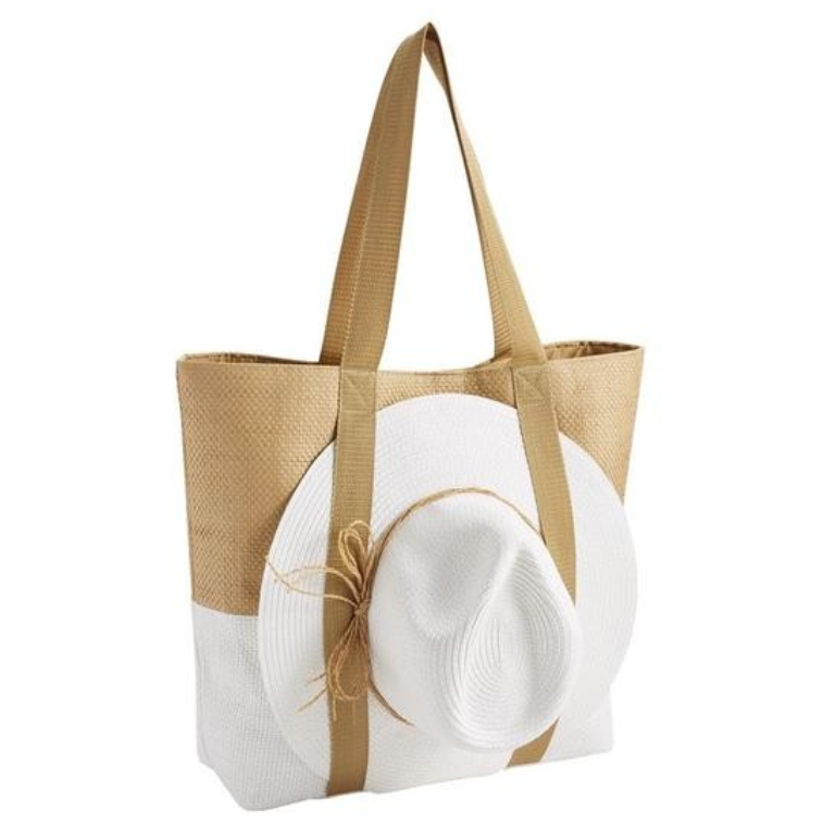 Large canvas tote Bags with side straps to Carry mat and Wet Towels