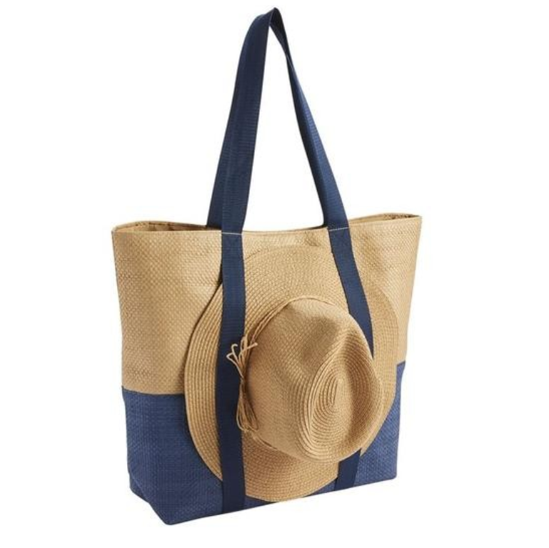 Large canvas tote Bags with side straps to Carry mat and Wet Towels