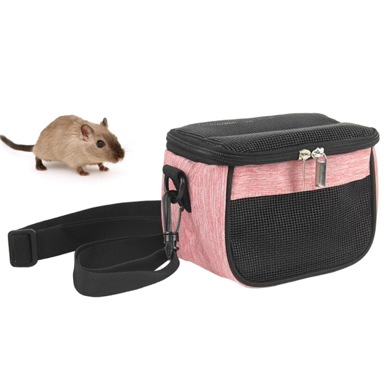 Hamster Carrier Bag Soft Coral Fleece Small Animal Carriers Portable Outgoing Travel Tote Bag