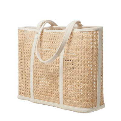 New Arrival Fashion Summer Lady Hollow Out Rattan Straw Handbag Women Beach Tote Bag