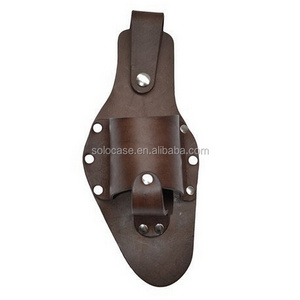 Holster Genuine Leather Beer Holster with Metal Belt clip