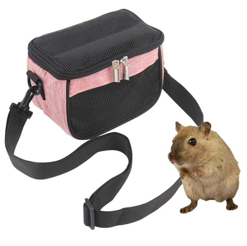 Hamster Carrier Bag Soft Coral Fleece Small Animal Carriers Portable Outgoing Travel Tote Bag