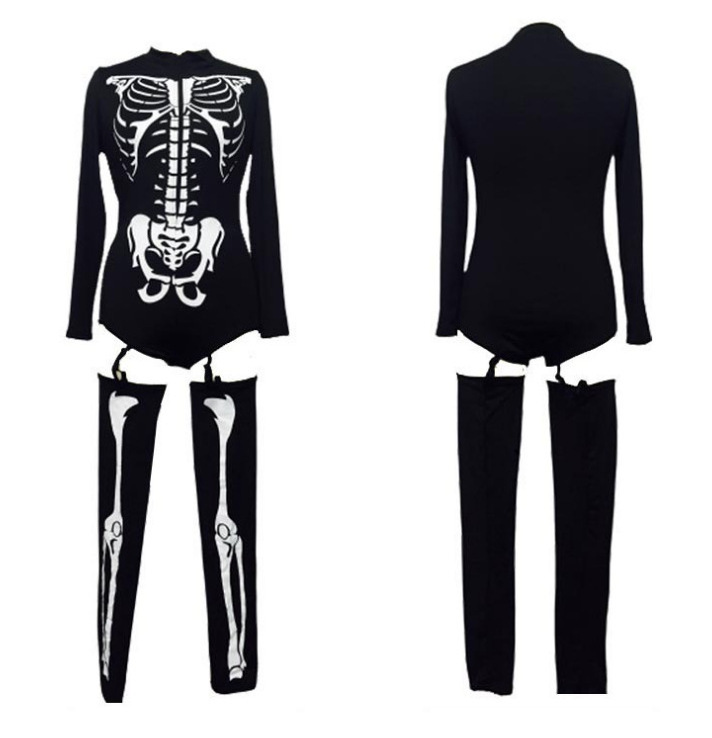 Ghost bride dress Witch Queen Halloween cosplay skeleton zombie sexy costume