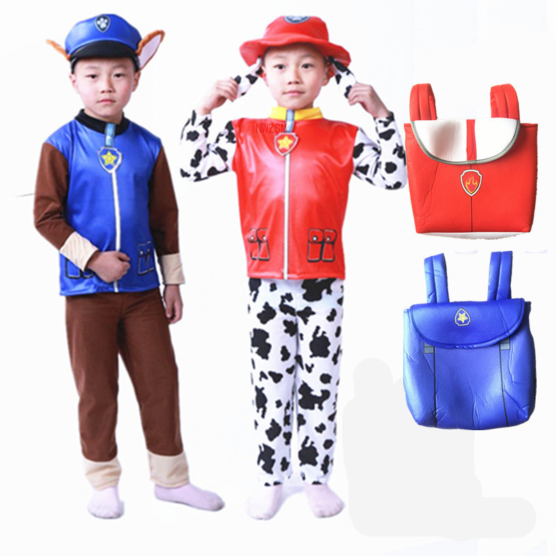 Patrol costume Kids Boys Girls Birthday Purim Marshall Chase Skye Cosplay Costume Patrol Dog Children Ryder Party Role