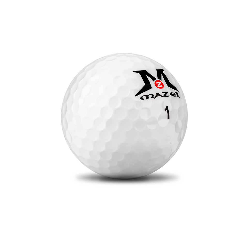 MAZEL 3-Piece Urethane Cover Golf Balls Wholesale One Dozen Customized Logo Crazy Soft Longer Tournament Golf Ball