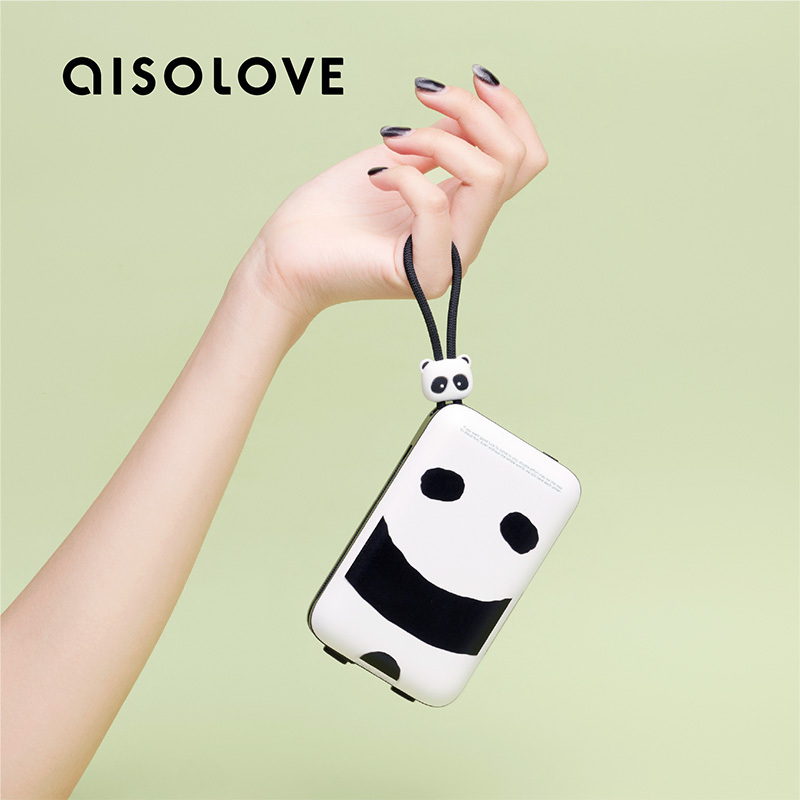 Aisolove Built in Cable Portable Power Bank 10000mah High Quality Power Banks for iphone