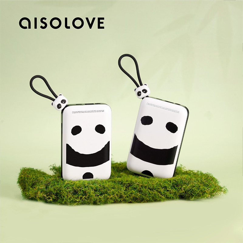 Aisolove Built in Cable Portable Power Bank 10000mah High Quality Power Banks for iphone