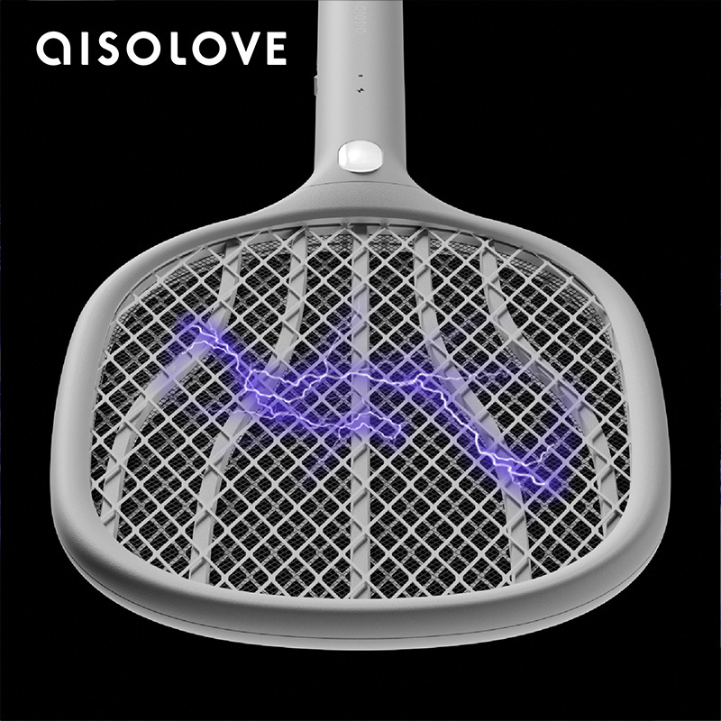 customized rechargeable electric fly bug insect mosquito swatter racket killer lamp zappers bat foldable UV light 2in1