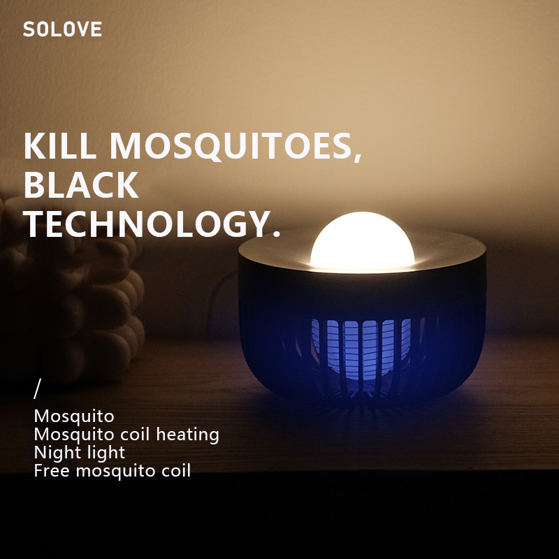 Bedroom Mosquito Killer Lamp Uv Trap Large Areas Mosquito and Fly Killer Lamp Airflow Mosquito Rechargeable