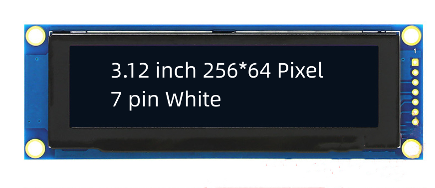 High Quality 3.12 inch 256*64 dot matrix OLED module display SSD1322 Module LCD Screen 7 pin