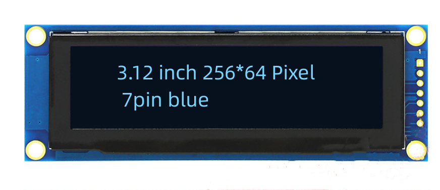 High Quality 3.12 inch 256*64 dot matrix OLED module display SSD1322 Module LCD Screen 7 pin