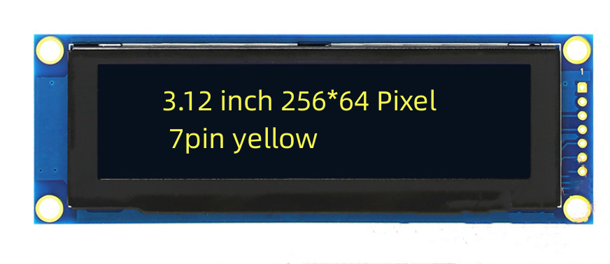 High Quality 3.12 inch 256*64 dot matrix OLED module display SSD1322 Module LCD Screen 7 pin