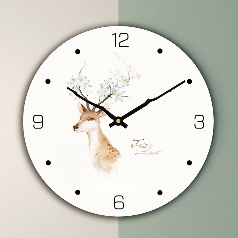 Round glass wall clock sublimation printing glass clocks frame Personal design glass wall clock shape for sublimation print