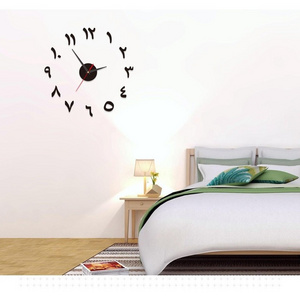 outstanding Wholesale new design beautiful butterfly large 3D acrylic DIY wall clock