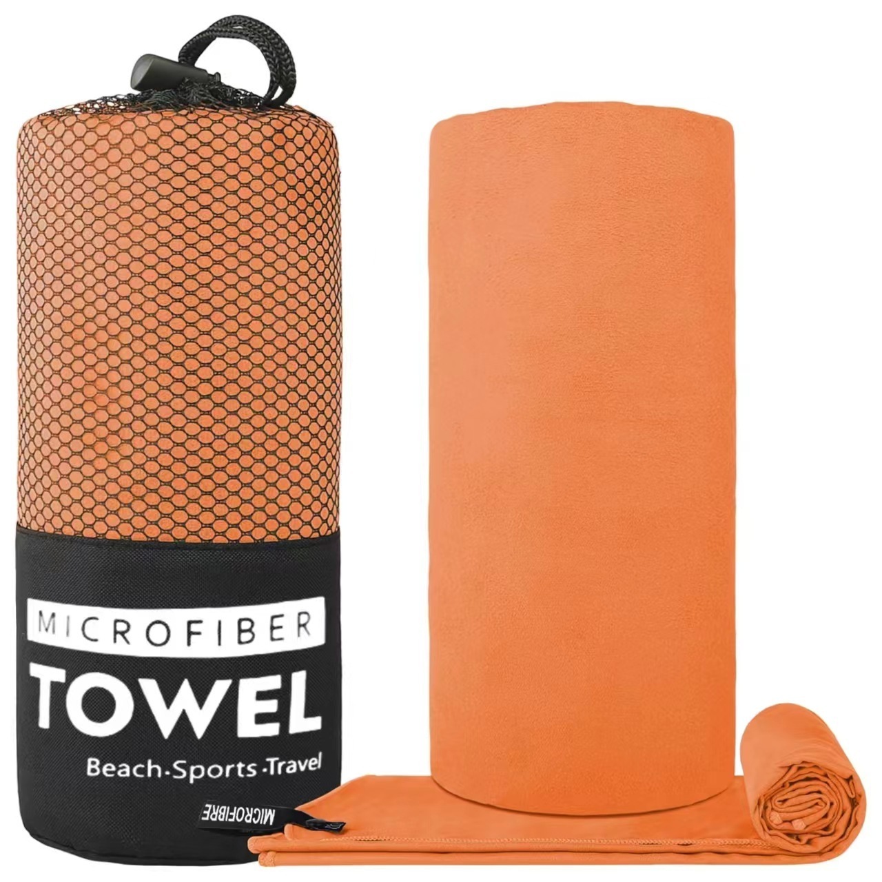 Outdoor sports towel with hook portable microfiber thickened super absorbent golf towel custom