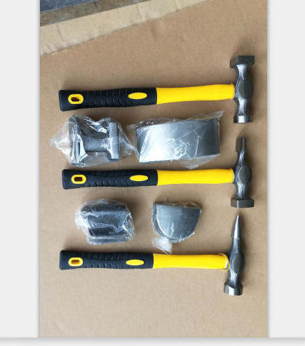 7pcs Car Auto Body Repair Tools construction car set Hammer Dolly Dent Bender kit Panel Beating Set