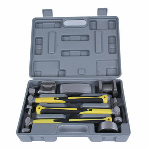 7pcs Car Auto Body Repair Tools construction car set Hammer Dolly Dent Bender kit Panel Beating Set