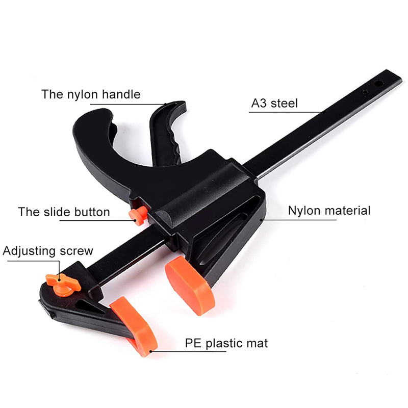 Wholesale Different Sizes F Clamp Heavy Duty Woodworking Portable Adjustable Carpenter F Clamp