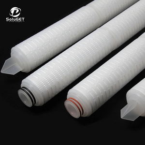 10 20 30 40" 0.1-10 micron Absolute PP Membrane Pleated Water Filter Cartridge Replacement Filter Cartridge