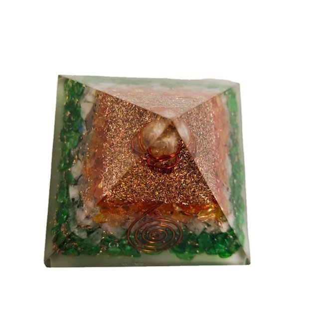 High Quality Orgone Pyramid With Different Gemstone Chips Wholesale Orgonite Pyramid Orgone Pyramid For Sale