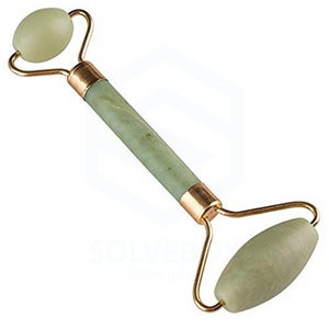 Handmade Natural Crystal Green Aventurine Healing Gemstone Face Massage Roller Gua Sha Himalayan Stone Tool From SolveBox