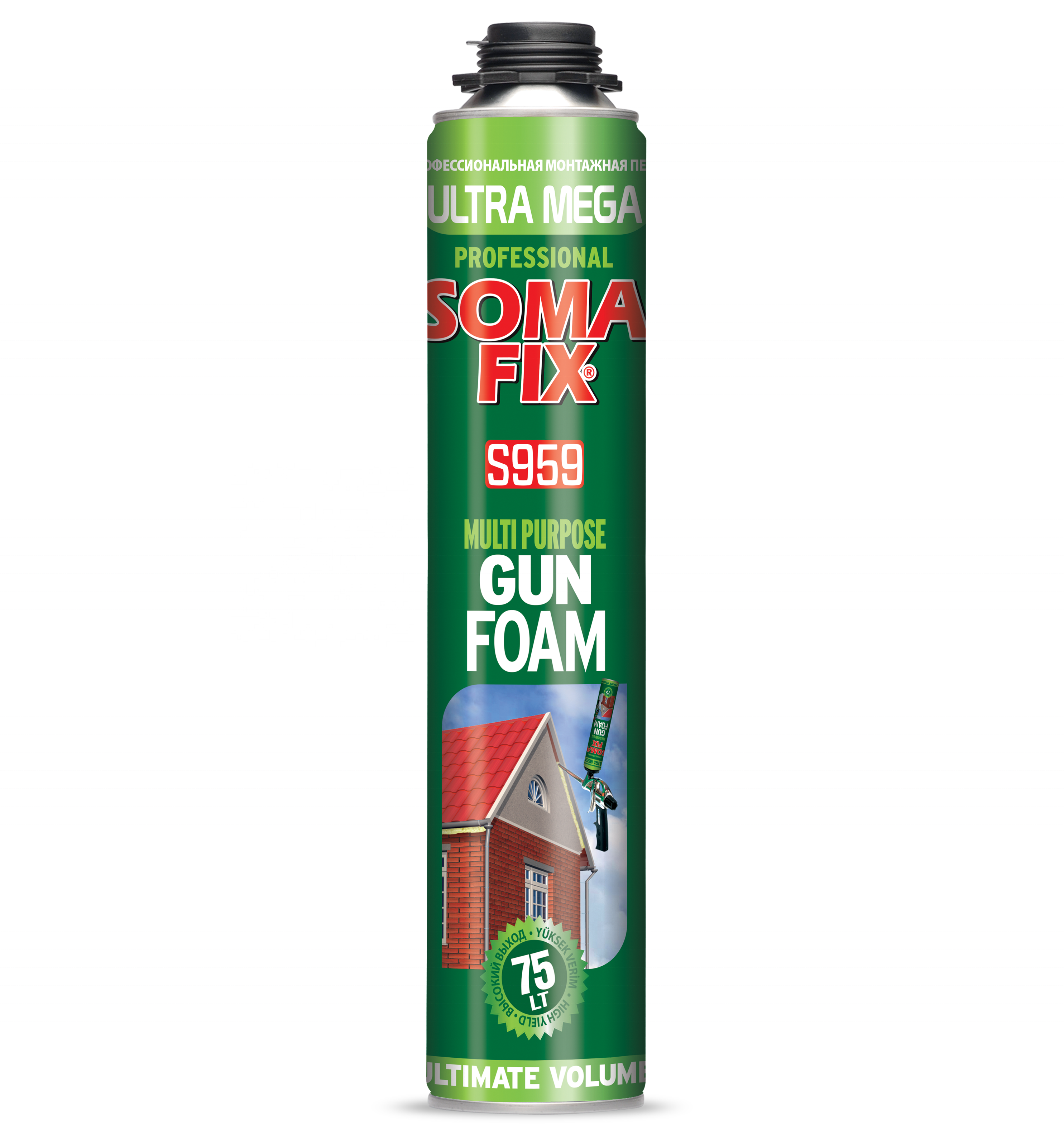 SOMAFIX 870 Ml ULTRA MEGA Polyurethane Gun Foam