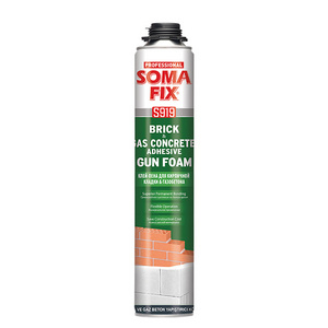 SOMAFIX 750 Ml BRICK & GAS CONCRETE ADHESIVE GUN FOAM S919