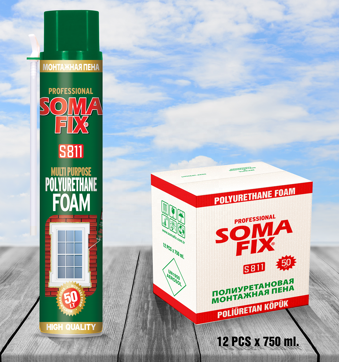 SOMAFIX 750 Ml Polyurethane Foam - Handheld S811