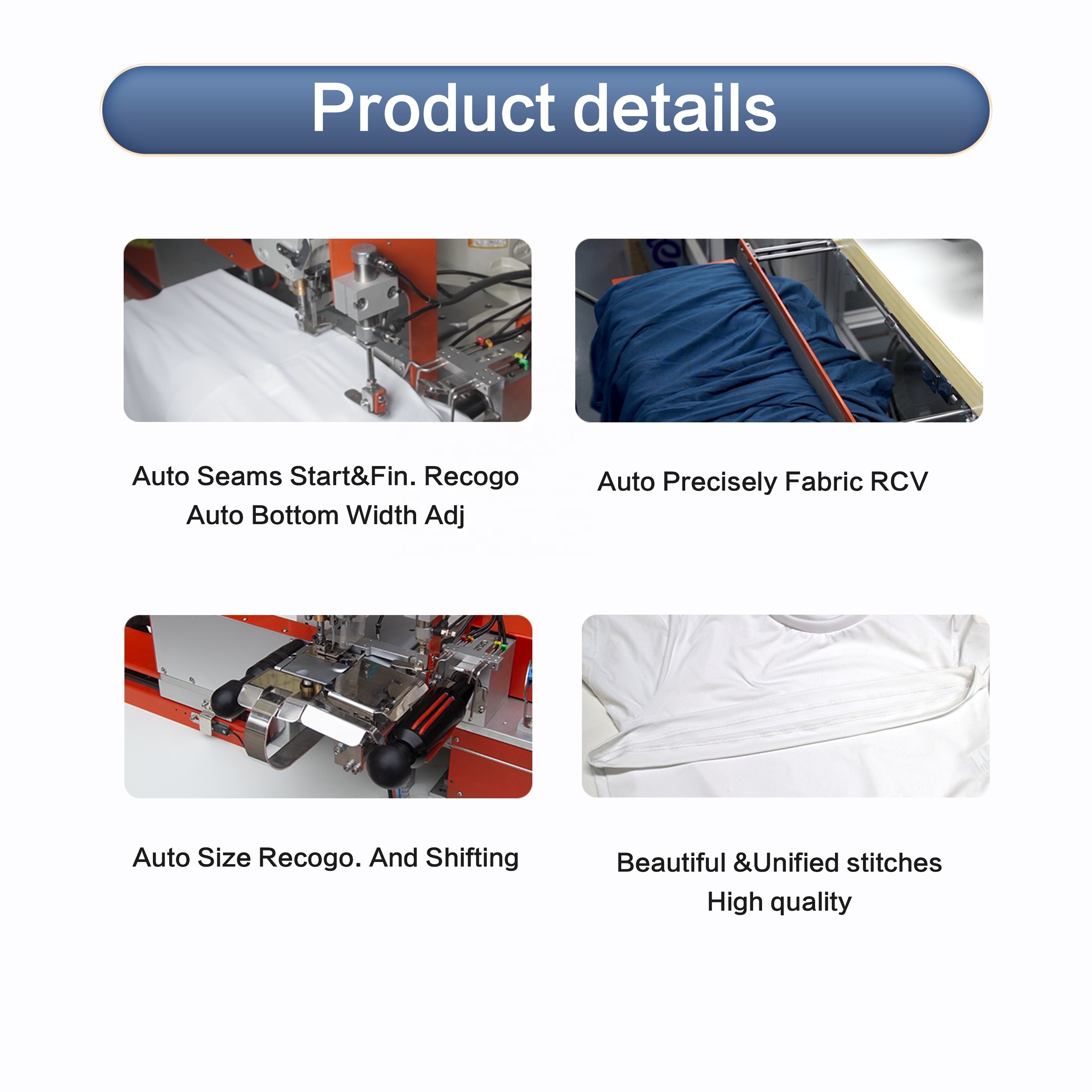 High Quality Somax SM-07A Professional  Bottom Hem Device  Polo Shirt Automation Sewing Machine