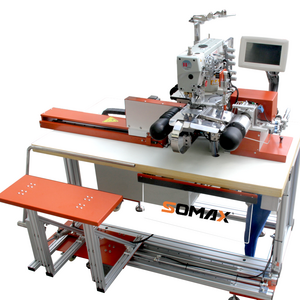 Somax SM-07A Automatic  Interlock Bottom Hemming Sewing Machine With Left Knife  Home Made Apparel Industrial Machines