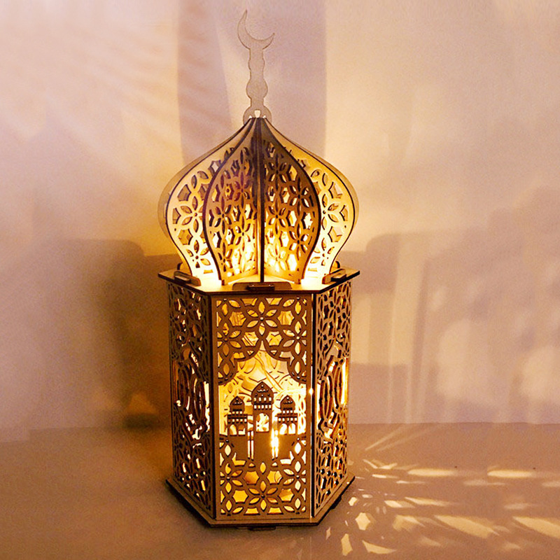 LED Ramadan Light Lamp EID Mubarak Decoration For Home 2022 Ramadan Kareem Hanging Lantern Islam Muslim Eid Party night light