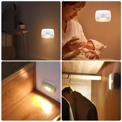 LED Night Light With PIR Motion Sensor Light Cabinet Light For Bedroom Closet Aisle Hallway Pathway