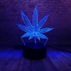 Beautiful 3D Illusion LED Lamp with Maple Leaf Shape Night Lamp as Friends & Holiday Gifts Toy Flash Party Atmosphere Nightlight