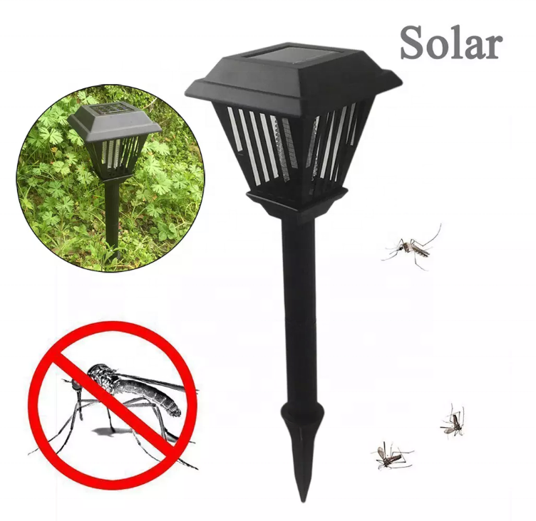 Solar Powered LED Light Pest Bug Zapper Insect Mosquito Killer Lamp Garden Light Solar Energy Lamp Led Lighting