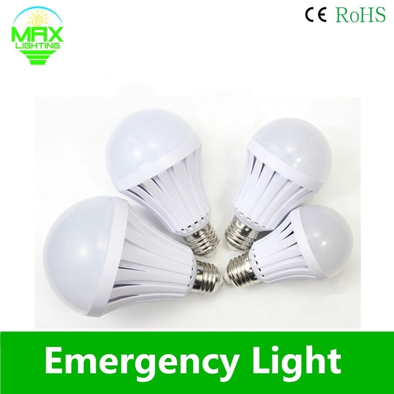 Automatic Charging LED Emergency Bulb 5w  Cool White Rechargeable Battery E27 Battery Duration