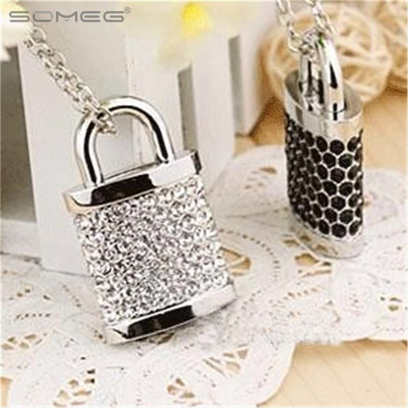 Genuine Real Capacity 8GB 16GB 32GB 64GB Lock Pen Driver Gift USB Flash Disk Jewelry USB Flash Drive Memory Stick Pen-driv Gifts