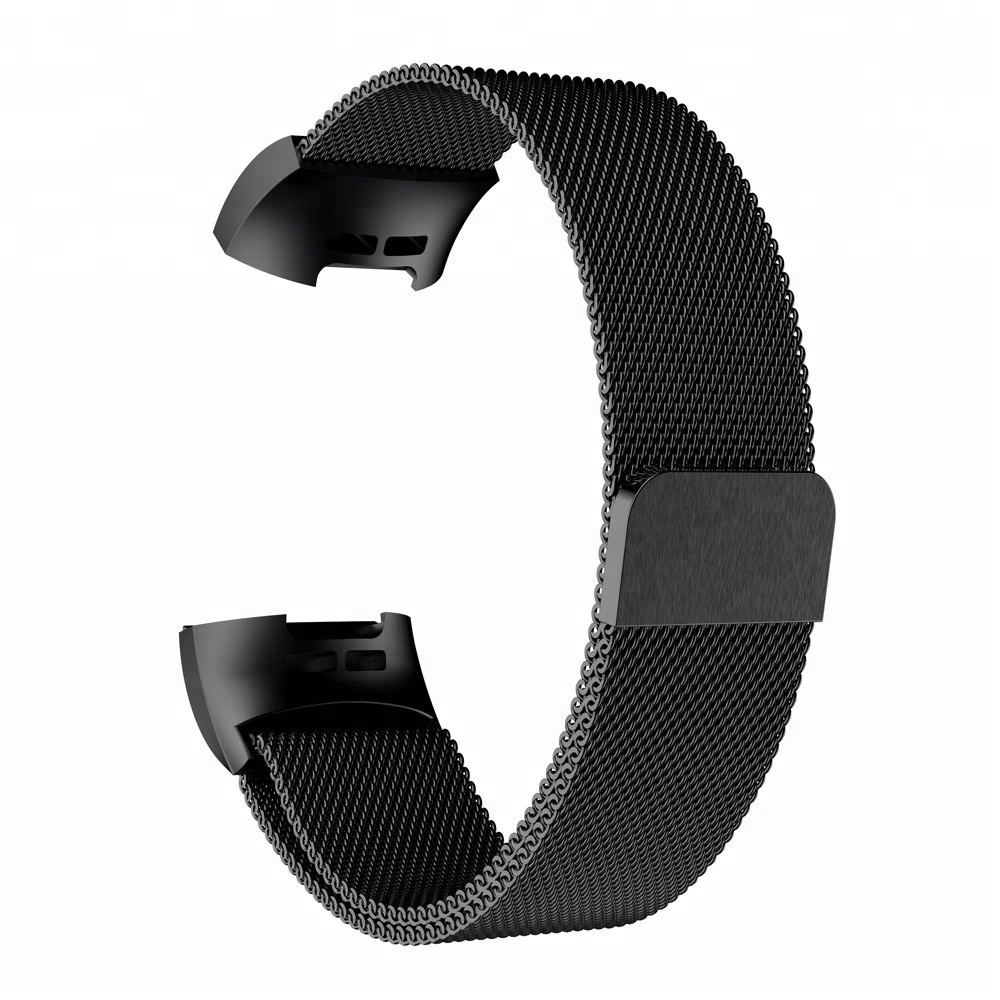 New Milanese Stainless Steel Watch Band Strap Bracelet Replacement Accessory Silicone Wristbands Watch band For Fitbit Charge 3