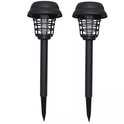 Mosquito Repellent Killer Lamp Solar Powered Outdoor Garden LED Light Mosquito Pest Bug Zapper Insect KillerPath Lighting