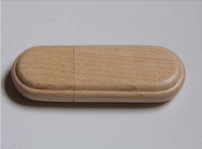 32GB memory Stick pendrive Wooden Package Wooden pen drive Oval 2.0 USB flash drive Wholesale